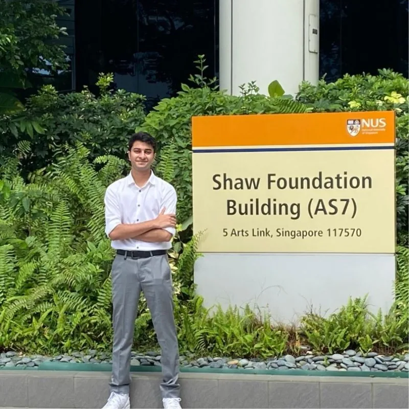 Sourish Singh Roy at the National University of Singapore